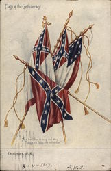 Flags of the Confederacy Postcard