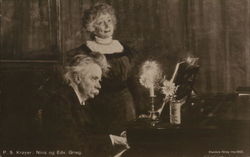 Nina and Edvard Grieg, Composer and Wife Postcard