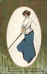 The Golf Girl Postcard