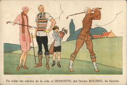 Group of Golfers Postcard