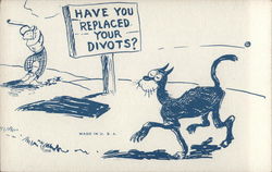 Have You Replaced Your Divots? Postcard