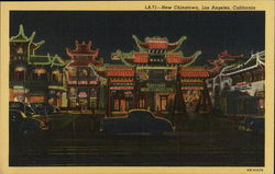 New Chinatown Los Angeles, CA Postcard Postcard Postcard