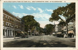 Main Street North from the Town Hall Great Barrington, MA Postcard Postcard Postcard