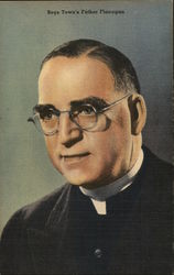 Boys Town's Father Flanagan Postcard