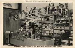 Eckerd's Cigar Counter, Drug Store Columbia, SC Postcard Postcard Postcard