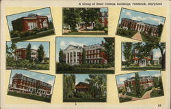 A Group of Hood College Buildings Postcard