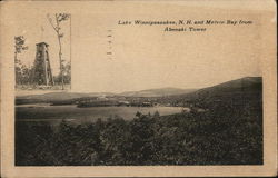 Lake Winnipesaukee, N.H. and Melvin Bay from Abenaki Tower New Hampshire Postcard Postcard Postcard