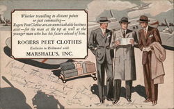 Rogers Peet Clothes, Marshall's, Inc. Postcard