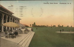 Country Club Porch Postcard