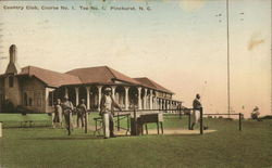 Country Club, Course No. 1, Tee No. 1 Pinehurst, NC Postcard Postcard Postcard