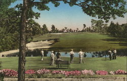 Men on a Golf Course Pinehurst, NC Postcard Postcard Postcard