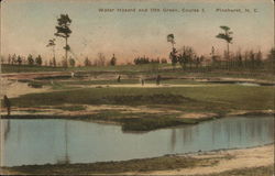 Water Hazard and 10th Green, Course 3 Pinehurst, NC Postcard Postcard Postcard