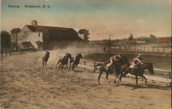 Racing, Pinehurst, N.C. Horse Racing Postcard Postcard Postcard