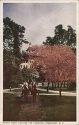 Riding Party Leaving Carolina Hotel Pinehurst, NC Postcard Postcard Postcard