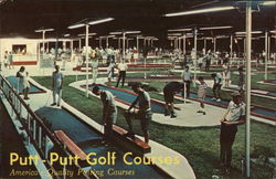 Put Putt Golf Courses Postcard