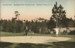 At the Turn Southern Pines Country Club Postcard