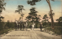 Greetings from Southern Pines, N. C. Postcard