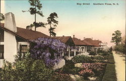 May Street Southern Pines, NC Postcard Postcard Postcard