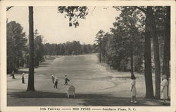 15th Fairway - Mid Pines Postcard