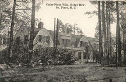 Cedar-Pines Villa, Hedge Row Postcard