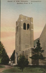 Church of Wide Fellowship, Congregational Southern Pines, NC Postcard Postcard Postcard