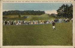 Walter Hagen on the 8th Green, Glens Falls Country Club New York Postcard Postcard Postcard