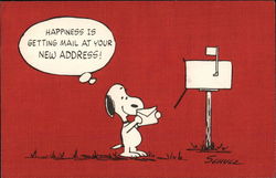 Happiness Is Getting Mail At Your New Address! Cartoons Postcard Postcard Postcard