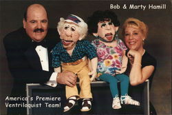 Bob & Marty Hamill, America's Premiere Ventriloquist Team! Actors Postcard Postcard Postcard