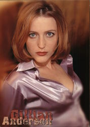 Gillian Anderson Actresses Postcard Postcard Postcard