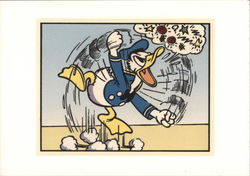 Donald Loses His Temper Postcard