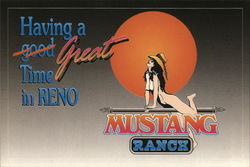 Mustang Ranch: Having a GREAT Time in Reno Risque & Nude Postcard Postcard Postcard