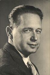 United Nations Secretary General Dag Hammarskjold Postcard