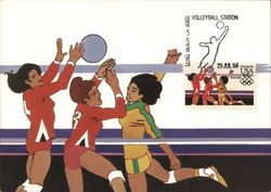 US Women's Volleyball, 1984 Olympics Postcard Postcard Postcard