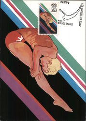 US Men's Diving, US Olympic Team 1984 Postcard