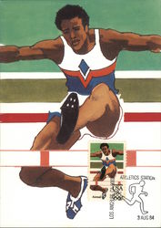 Athletics Station 1984 Postcard