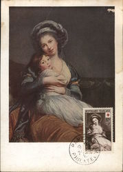 Portrait of Mdm. Vigee Lebrun and Her Daughter Postcard