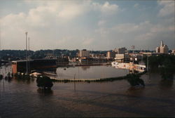 The Great Flood 1993, Quad Cities Davenport, IA Postcard Postcard Postcard