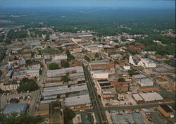 Aerial View of Downtown Looking West Orangeburg, SC Postcard Postcard Postcard