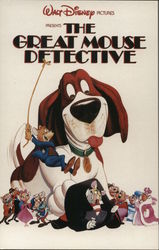 Promotional Card for Walt Disney Pictures' "The Great Mouse Detective" Movie and Television Advertising Postcard Postcard Postcard