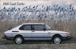 1986 Saab Turbo Cars Postcard Postcard Postcard