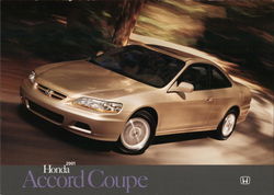 2001 Honda Accord Coupe Cars Postcard Postcard Postcard