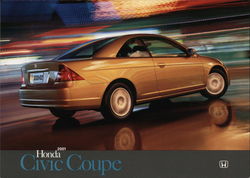 Honda Civic Coupe 2001 Cars Postcard Postcard Postcard