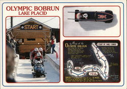 Olympic Bobrun Lake Placid New York Postcard Postcard Postcard