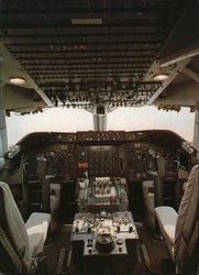 B747-LR Cockpit, Japan Air Lines Postcard