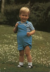 HRH Prince Williams of Wales on his Second Birthday Postcard