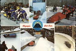 Olympic Bob Run Lake Placid, NY Postcard Postcard Postcard