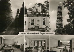 Haus Marienfried Olpe, Germany Postcard Postcard Postcard