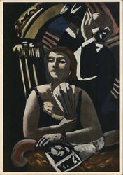 Die Loge - The Opera Box - La Loge - Max Beckman, 1884-1950 Art Postcard Postcard Postcard