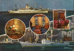 Orient Overseas Line Steamers Postcard Postcard Postcard