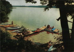 PTTK Boat Harbor on Lake Nidzkie Postcard